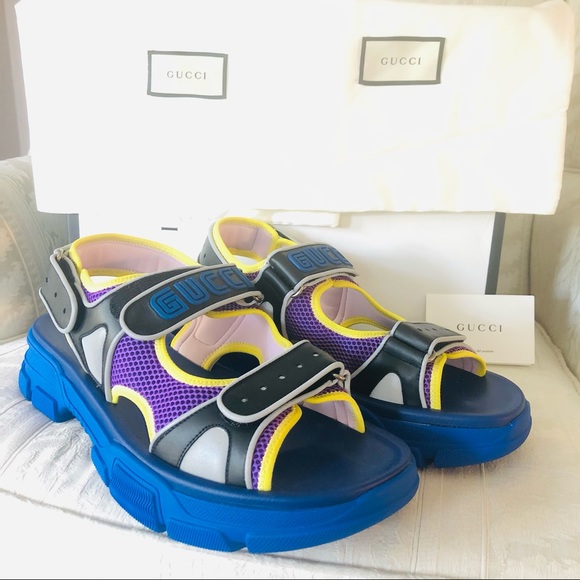 $980 Gucci Sega sandals men US size 12.5 main image 6